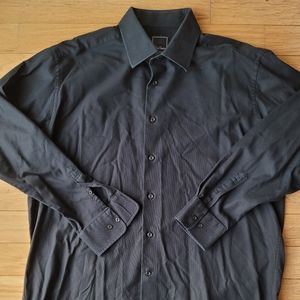 Men's black dress shirt